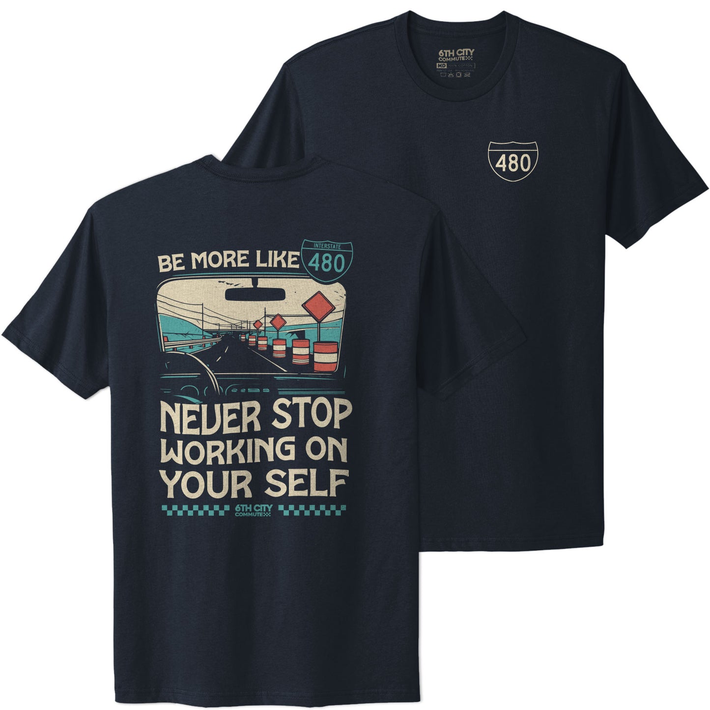 Never Stop Working On Yourself 480 T-Shirt